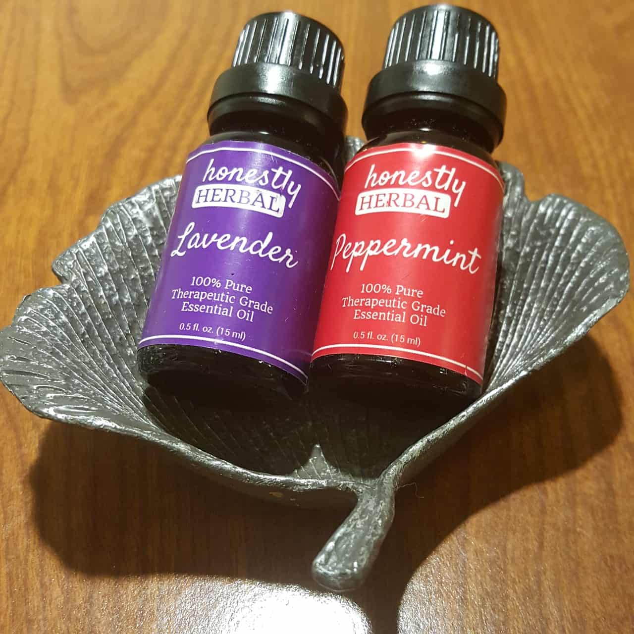 lavender and peppermint essential oils