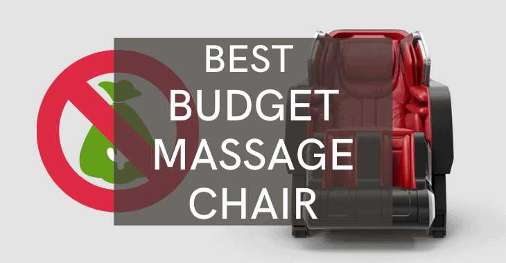 no money symbol and massage chair with text overlay best budget massage chair